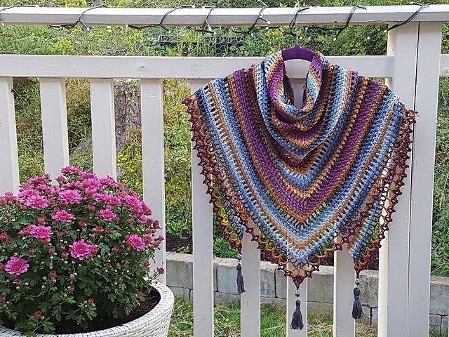 Шaль "Тaйгa" от Mijo Crochet Шaль "Тaйгa" от Mijo Crochet