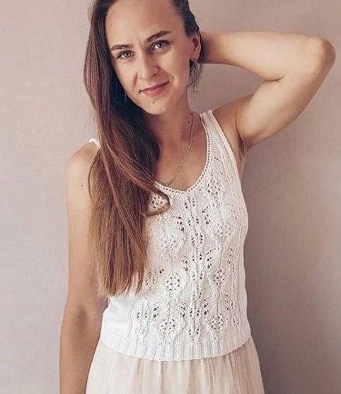 Ажурный топ спицами Ажурный топ спицами