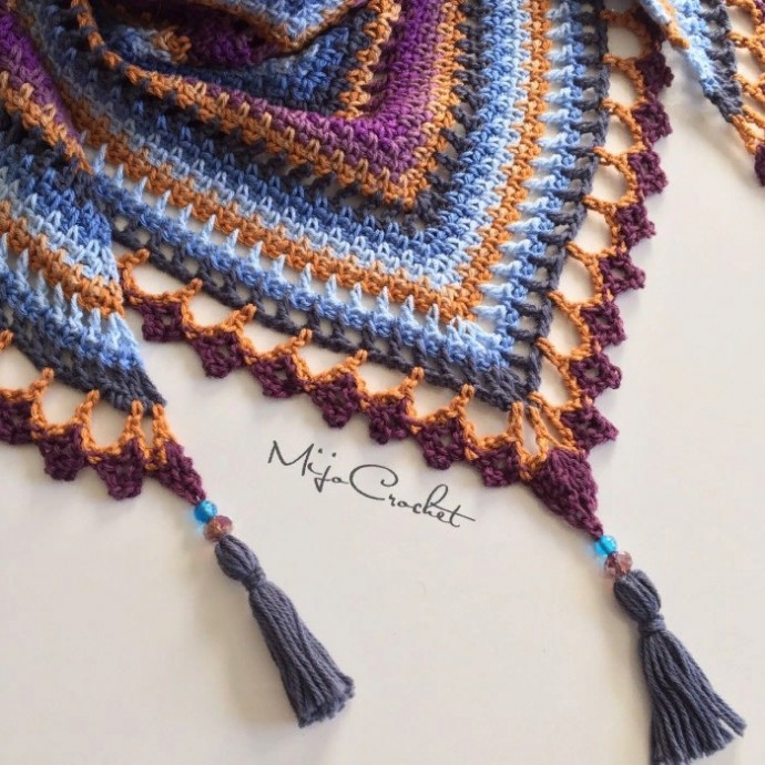 Шaль "Тaйгa" от Mijo Crochet Шaль "Тaйгa" от Mijo Crochet
