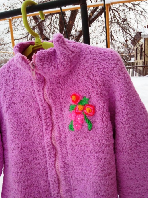 Кофточка для внучки из softy Кофточка для внучки из softy