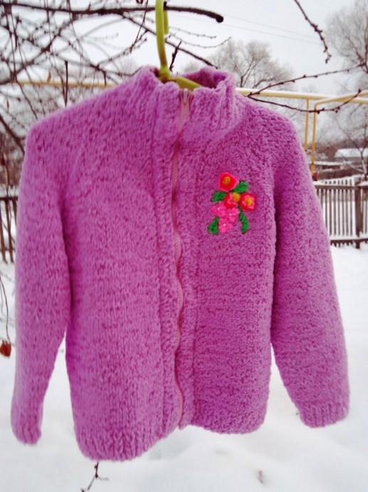 Кофточка для внучки из softy Кофточка для внучки из softy