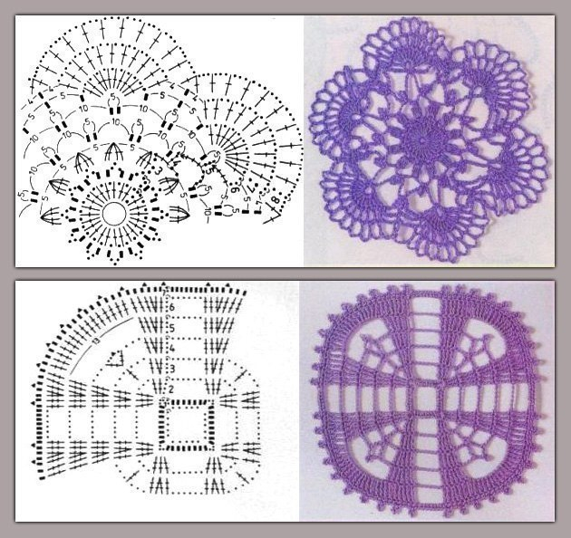 Схемы для вязания крючком
